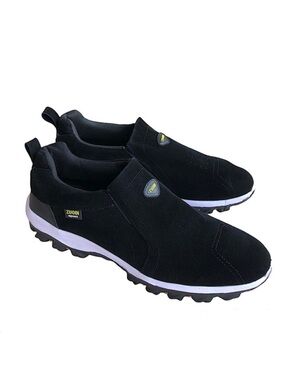 ZUODI Casual Loafers Breathable Flock Light Weight Slip On Black Shoes 12
